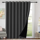 H.Versailtex Blackout Curtains for Bedroom with Black Liner 1 Panel