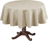 H.Versailtex Linen Textured Table Cloths Premium Solid Tablecloth Spill-Proof Waterproof Table Cover