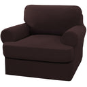 PrimeBeau 2 Pieces T Cushion Sofa Slipcovers Couch Cover for 1 Cushion Couch Non Slip Super Stretch Soft Washable Furniture Protector with 1 Individual T Cushion Cover