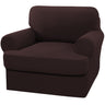 PrimeBeau 2 Pieces T Cushion Sofa Slipcovers Couch Cover for 1 Cushion Couch Non Slip Super Stretch Soft Washable Furniture Protector with 1 Individual T Cushion Cover