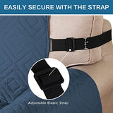 PrimeBeau Reversible Armchair Protector Slipcover Water Resistant Anti-Slip Couch Cover with Elastic Straps, Pets Protection, Stylish Decor, Easy Care