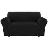 PrimeBeau 2023 Version Loveseat Cover 1-Piece Stretch Couch Covers for 2 Cushion Couch Sofa Cover Spandex Non Slip Soft Form Fit Furniture Protector with Elastic Bottom