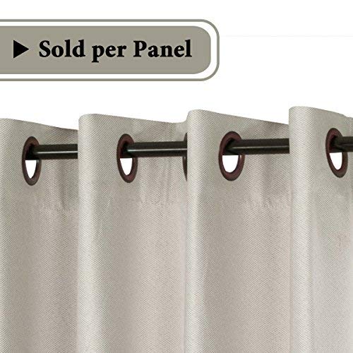PrimeBeau Faux Linen Room Darkening/Room Dividing Curtain Draper Extra Wide & Long