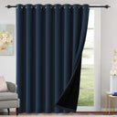 H.Versailtex Blackout Curtains for Bedroom with Black Liner 1 Panel