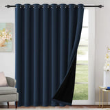 H.Versailtex Blackout Curtains for Bedroom with Black Liner 1 Panel