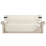 PrimeBeau Reversible Sofa & Oversize Sofa Cover Furniture Protector Anti-Slip Water Resistant 2 Inch Wide Elastic Straps Couch Covers