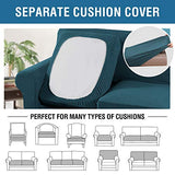 PrimeBeau 4 Pieces Premium Jacquard Sofa Slipcover Set, Sofa and Oversize Sofa