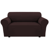 PrimeBeau 2023 Version Loveseat Cover 1-Piece Stretch Couch Covers for 2 Cushion Couch Sofa Cover Spandex Non Slip Soft Form Fit Furniture Protector with Elastic Bottom
