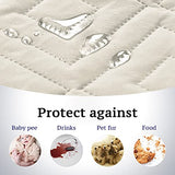 PrimeBeau New Diamond Quilted Recliner Covers Water Resistant  Protector
