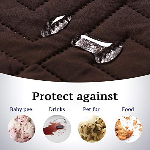 PrimeBeau New Diamond Quilted Recliner Covers Water Resistant  Protector