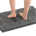 PrimeBeau Luxury Chenille Bath Mat (1 Piece with PVC Back) - Extra Soft, Absorbent, Non-Slip, Quick Dry, Washable