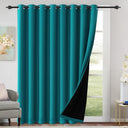H.Versailtex Blackout Curtains for Bedroom with Black Liner 1 Panel