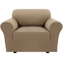 PrimeBeau 2023 Version Armchair Cover 1-Piece Stretch Couch Covers for 1 Cushion Couch Sofa Cover Spandex Non Slip Soft Form Fit Furniture Protector with Elastic Bottom