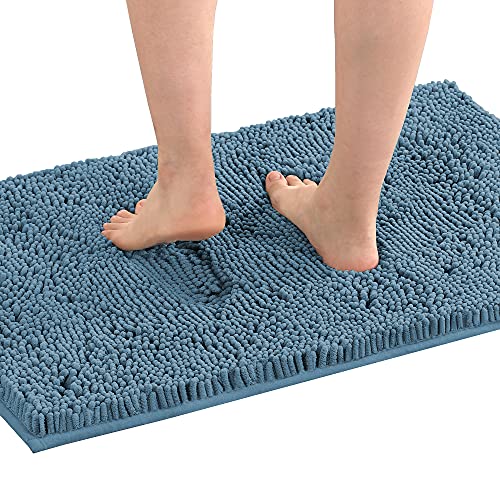 PrimeBeau Luxury Chenille Bath Mat (1 Piece with PVC Back) - Extra Soft, Absorbent, Non-Slip, Quick Dry, Washable