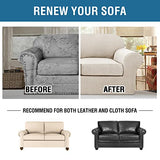 H.VERSAILTEX 3 Piece Stretch Sofa Covers for 2 Cushion Loveseat Couch Covers for Living Room Furniture Cover (Base Cover Plus 2 Seat Cushion Covers) Thicker Jacquard Fabric(Medium, Island Fossi)