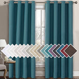 PrimeBeau Faux Linen Room Darkening Curtain , Sold by 1 Panel, Long