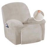 PrimeBeau Recliner Slipcovers Recliner Chair Cover Sofa Furniture Cover 1-Piece Modern Rich Velvet Plush Form Fit Stylish Protector Feature Rich and Soft Fabric