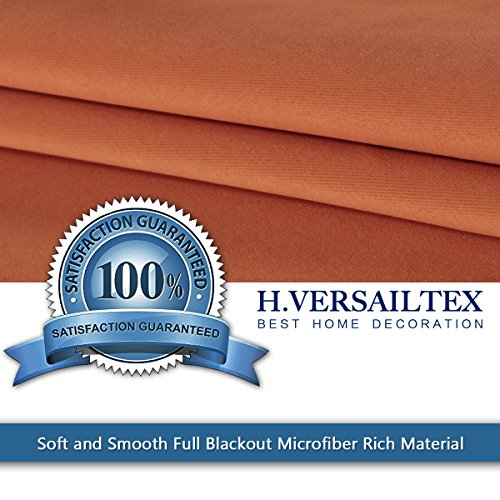 PrimeBeau Blackout Essential Grommet Thermal Curtain 2 Panels, W52" Long