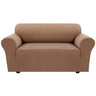 PrimeBeau 2023 Version Loveseat Cover 1-Piece Stretch Couch Covers for 2 Cushion Couch Sofa Cover Spandex Non Slip Soft Form Fit Furniture Protector with Elastic Bottom