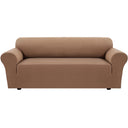 PrimeBeau 2023 Version Sofa Cover 1-Piece Stretch Couch Covers for 3 and 4 Cushions Couch Sofa Cover Spandex Non Slip Soft Form Fit Furniture Protector with Elastic Bottom