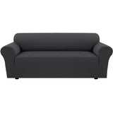 PrimeBeau 2023 Version Sofa Cover 1-Piece Stretch Couch Covers for 3 and 4 Cushions Couch Sofa Cover Spandex Non Slip Soft Form Fit Furniture Protector with Elastic Bottom