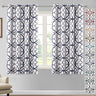 PrimeBeau GEO Pattern Blackout Curtains 2 Panels Set