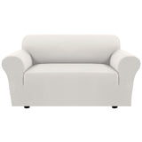 PrimeBeau 2023 Version Loveseat Cover 1-Piece Stretch Couch Covers for 2 Cushion Couch Sofa Cover Spandex Non Slip Soft Form Fit Furniture Protector with Elastic Bottom