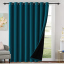 H.Versailtex Blackout Curtains for Bedroom with Black Liner 1 Panel
