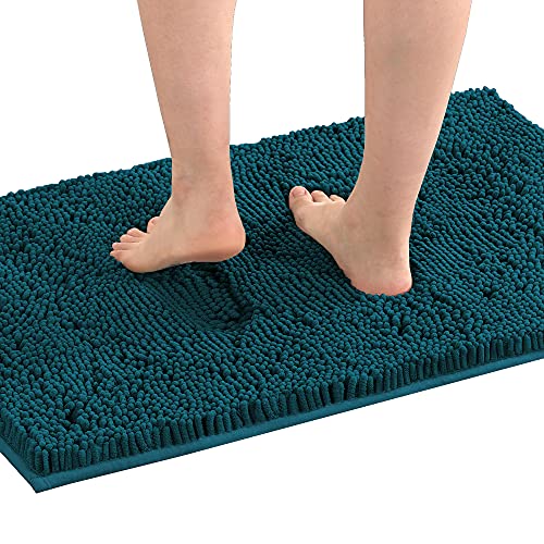 PrimeBeau Luxury Chenille Bath Mat (1 Piece with PVC Back) - Extra Soft, Absorbent, Non-Slip, Quick Dry, Washable
