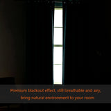 PrimeBeau Blackout Grommet Solid Color Curtain Set of 2 Panels, W52" Short
