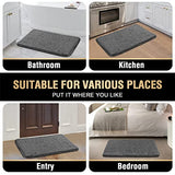 PrimeBeau Bathroom Rug Tufted Bath Mat Non Slip Area Rug,Extra Soft Absorbent Shaggy Kitchen Rug Microfiber Fast Dry- 1 Piece