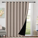 H.Versailtex Blackout Curtains for Bedroom with Black Liner 1 Panel