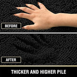 PrimeBeau Luxury Chenille Bath Mat (1 Piece with PVC Back) - Extra Soft, Absorbent, Non-Slip, Quick Dry, Washable