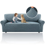 PrimeBeau Wind Bell Pattern Jacquard 1 Piece Stretch Sofa Covers Furniture Protector