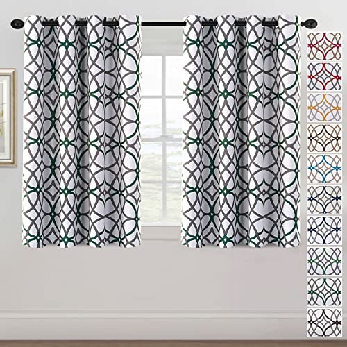 PrimeBeau GEO Pattern Blackout Curtains 2 Panels Set