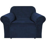 PrimeBeau Stretch Velvet Armchair Cover Couch Covers 1 Cushion Slipcover, Real Velvet, Upgraded Fit, Full Protection, Aesthetic Decor, Easy Care, Chair 31"-49"