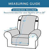 PrimeBeau New Diamond Quilted Recliner Covers Water Resistant  Protector