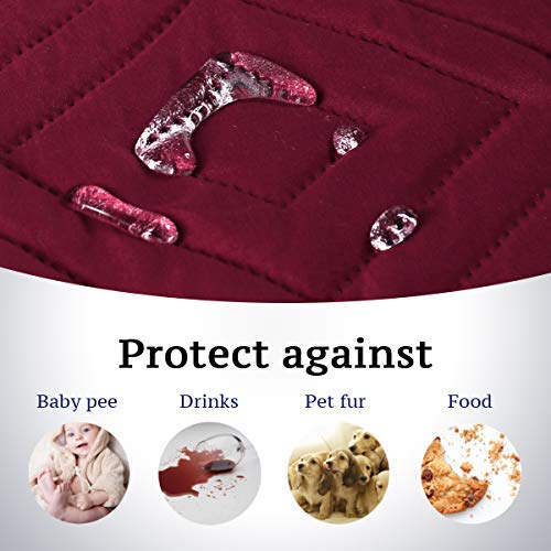 PrimeBeau New Diamond Quilted Recliner Covers Water Resistant  Protector