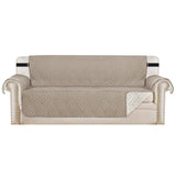 PrimeBeau Reversible Sofa & Oversize Sofa Cover Furniture Protector Anti-Slip Water Resistant 2 Inch Wide Elastic Straps Couch Covers