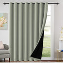H.Versailtex Blackout Curtains for Bedroom with Black Liner 1 Panel