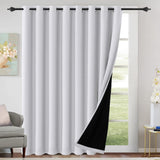 H.Versailtex Blackout Curtains for Bedroom with Black Liner 1 Panel
