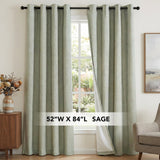 H.Versailtex Premium 100% Blackout Curtains Thermal Insulated White Liner Grommet Top Sold by 2 Panel