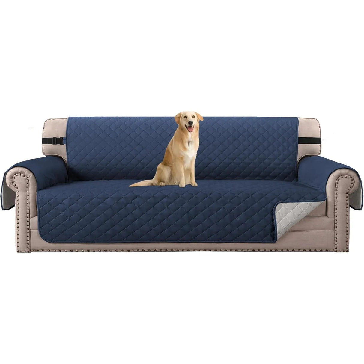 H.Versailtex Reversible Sofa Covers Water Repellent Chair Slipcover for Dogs Pets Furniture Protector