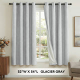 H.Versailtex Premium 100% Blackout Curtains Thermal Insulated White Liner Grommet Top Sold by 2 Panel