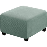 H.Versailtex  Stretch High Spandex Jacquard Ottoman Covers Fit with Elastic Bottom