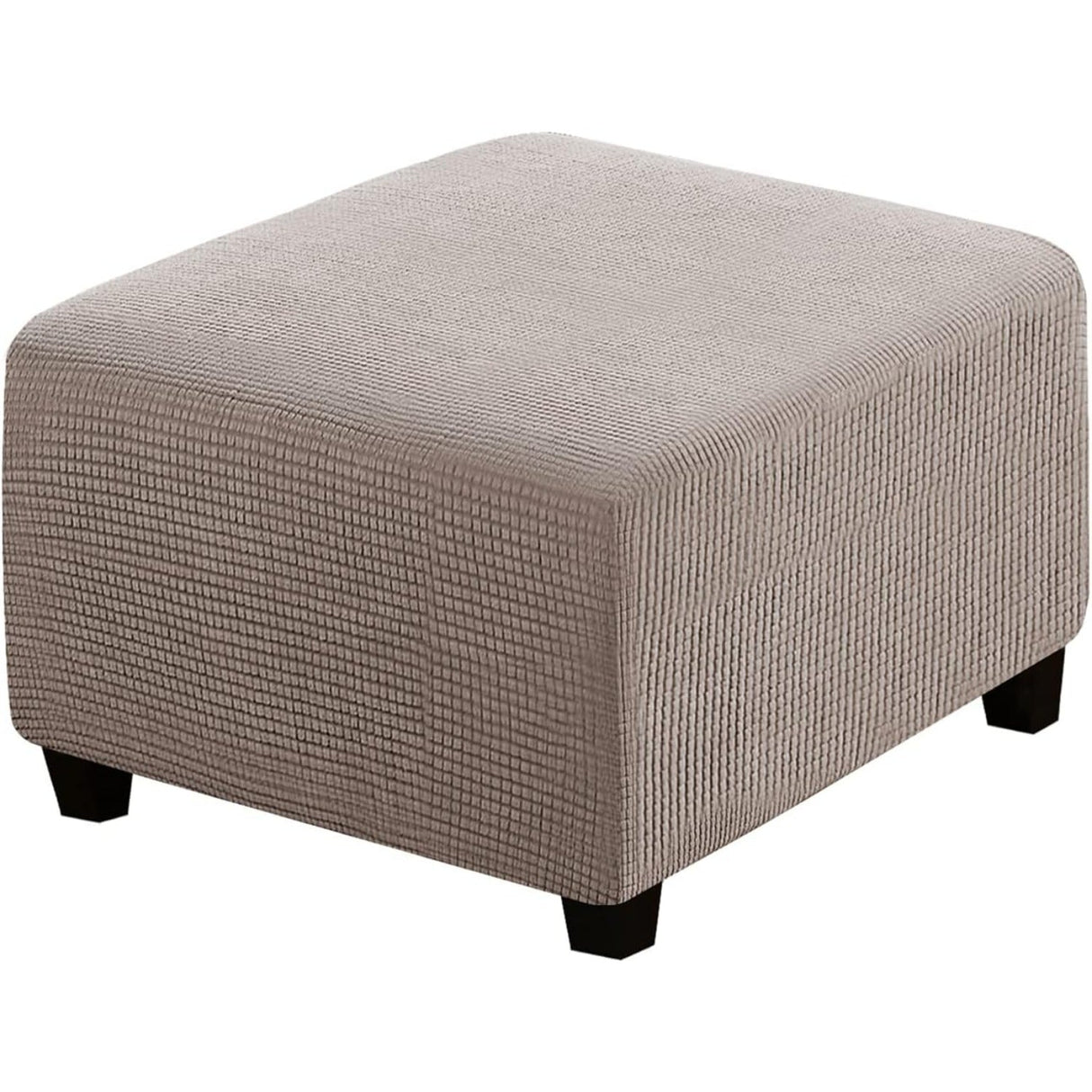 H.Versailtex  Stretch High Spandex Jacquard Ottoman Covers Fit with Elastic Bottom