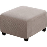 H.Versailtex  Stretch High Spandex Jacquard Ottoman Covers Fit with Elastic Bottom
