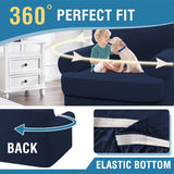 PrimeBeau 2 Pieces T Cushion Sofa Slipcovers Couch Cover for 1 Cushion Couch Non Slip Super Stretch Soft Washable Furniture Protector with 1 Individual T Cushion Cover