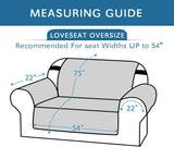 PrimeBeau Loveseat Slipcover Reversible Loveseat Cover Seat , Water Resistant Couch Cover with Elastic Strap Quilted Furniture Protector for Pets(Loveseat & Oversize Loveseat)