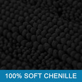 PrimeBeau Luxury Chenille Striped Bath Mats Set | Ultra Thick & Absorbent Non Slip Rugs 24“ x 36"
